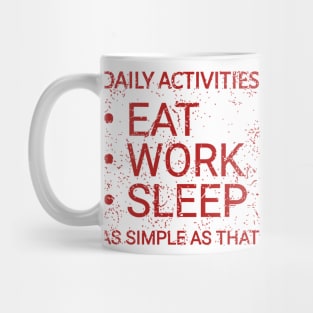 Daily Activities Mug